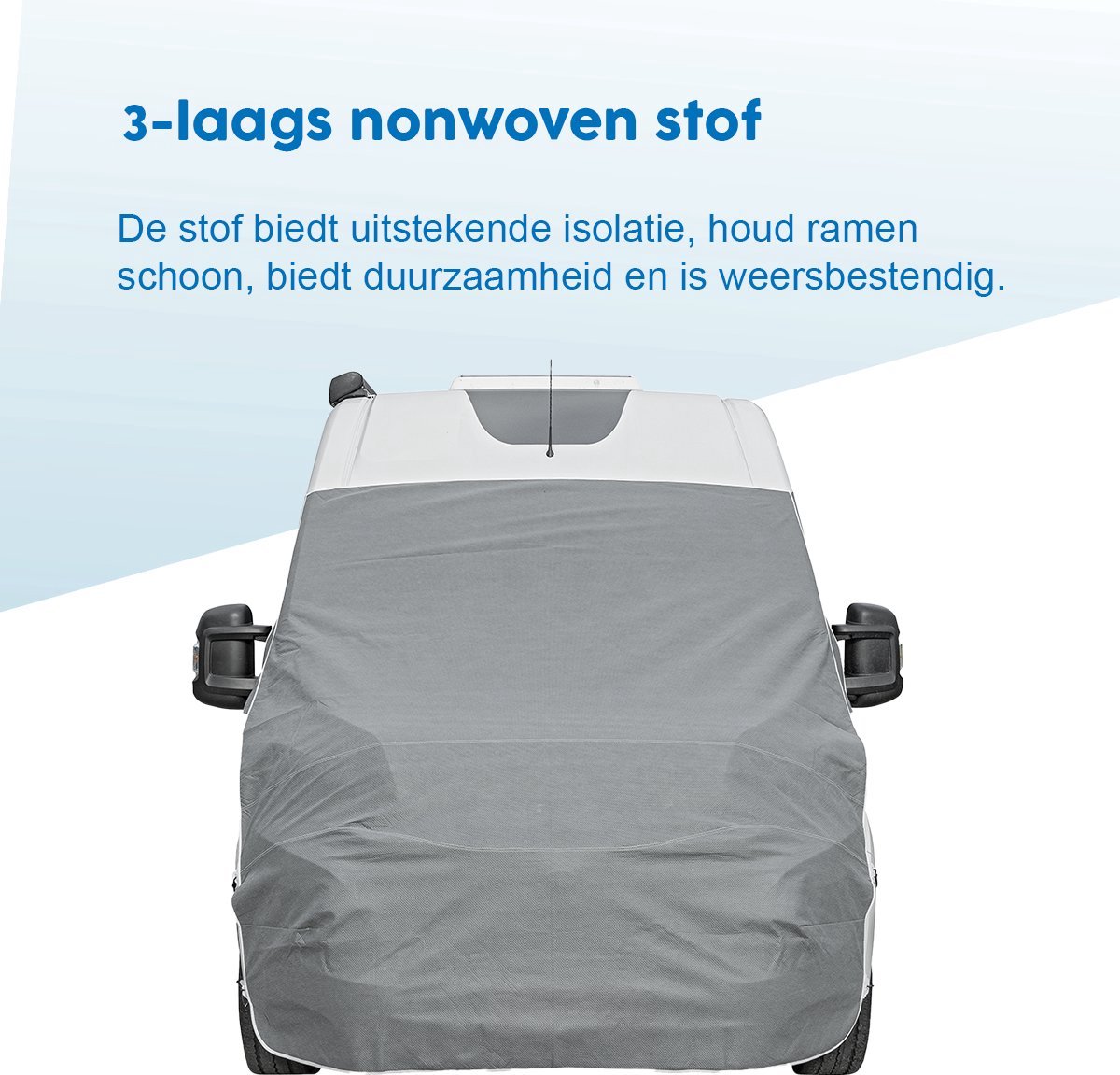 Couverture Thermique Pare-Brise VW T6 2016-2022 – Protection Argentée Pliable Anti-Neige, Gel, Soleil & Glace