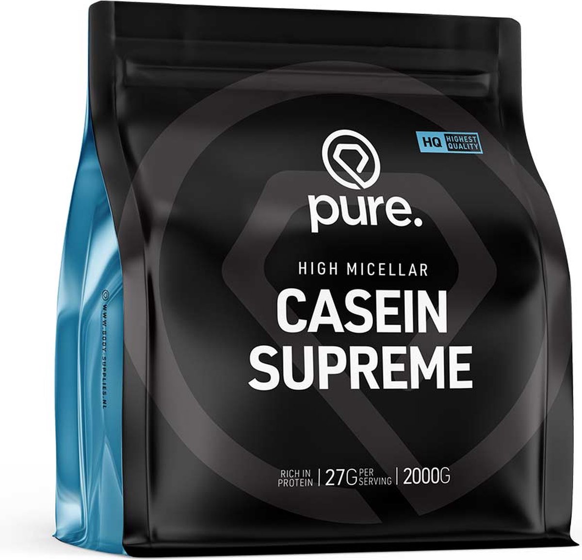Goedkoopste Pure. Casein Supreme - Aardbei - 2000gr - micellaire caseine - langzame eiwitten - eiwitpoeder - protein supplement - eiwitshakes