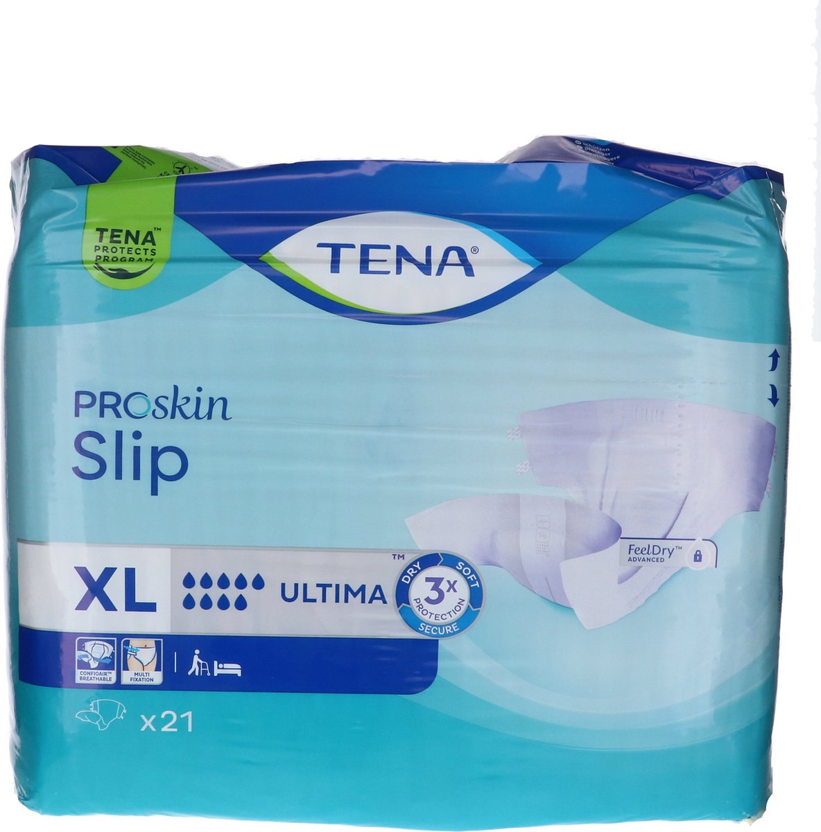 Goedkoopste Voordeelverpakking van 2 x TENA SLIP ULTIMA - XL, 21 st. (712145