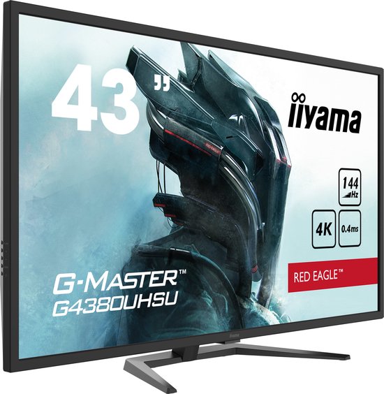 iiyama G-Master G4380UHSU-B1 Red Eagle - 43 Inch - VA - 4K - 144Hz - 0.4ms