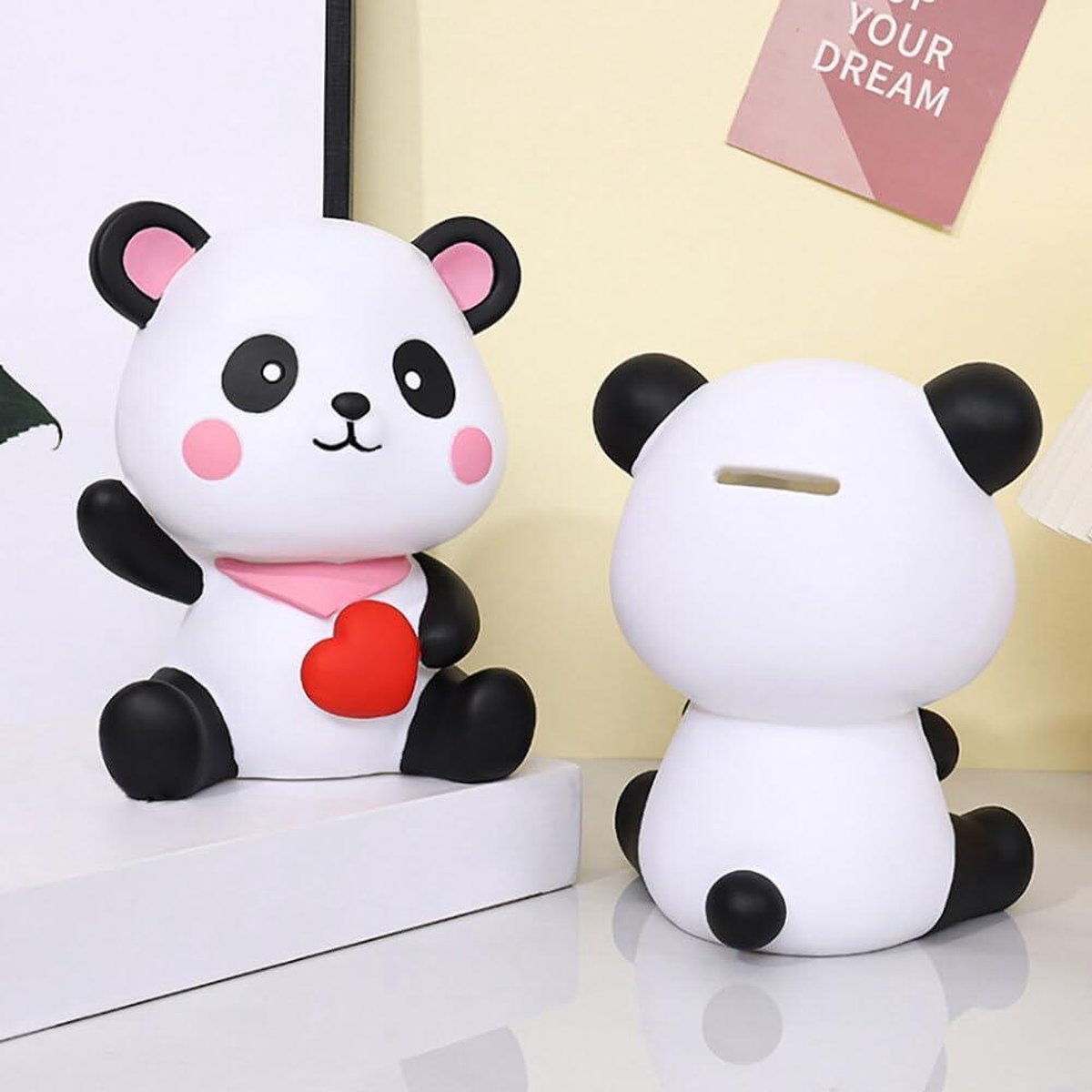 Pinkgarden Panda Spaarpot voor Kinderen, Schattige Spaarvarken met Automatische Munten-Dief Spaarbank en Duidelijke Engelse Spraakprompt voor Meisjes Jongens