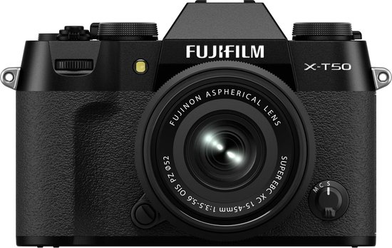 Fujifilm X-T50 - Systeemcamera - + XC15-45mm lens - Black
