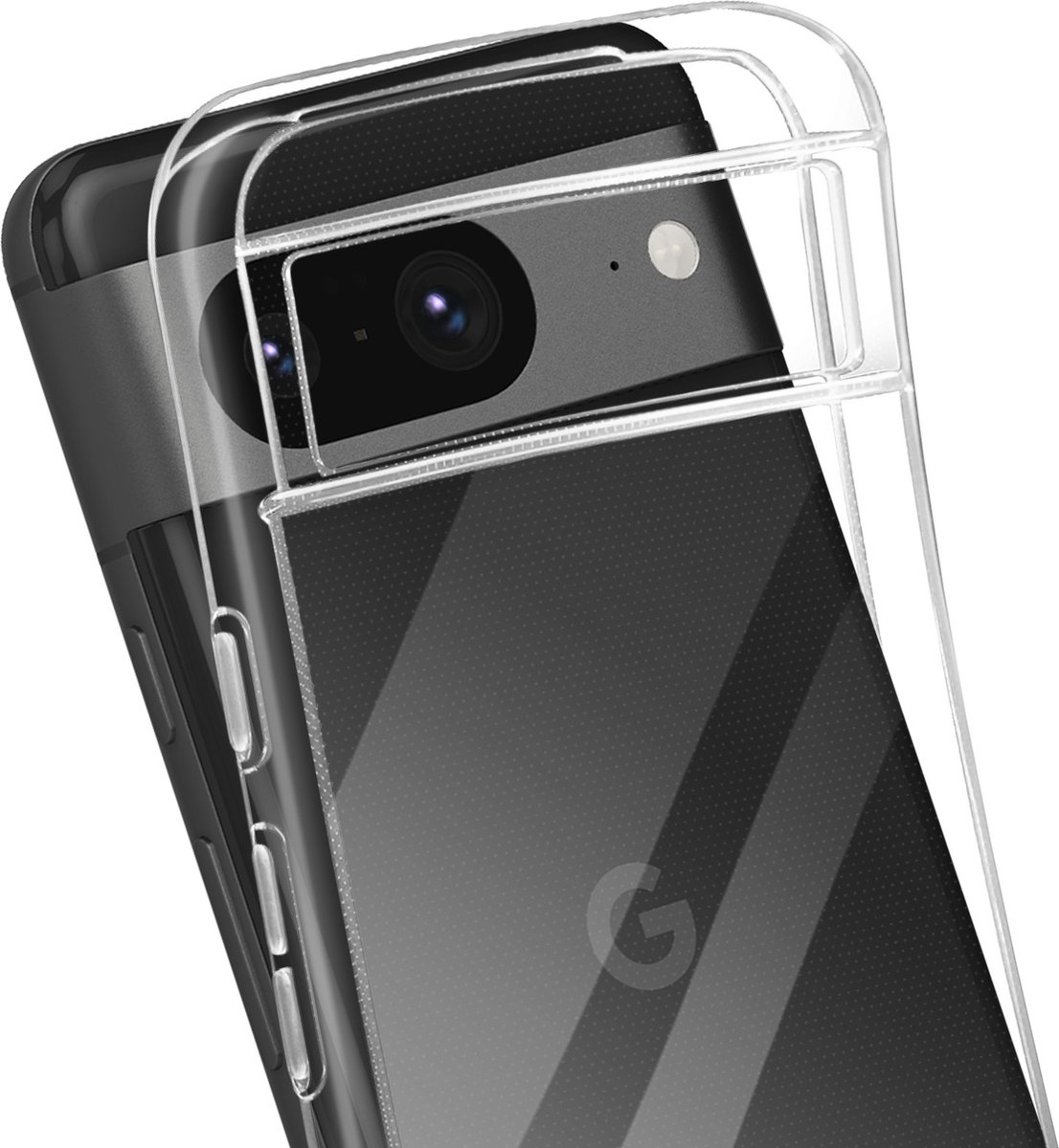 Mayaxess, Hoes voor Google Pixel 8 Zachte siliconenbescherming, Transparant