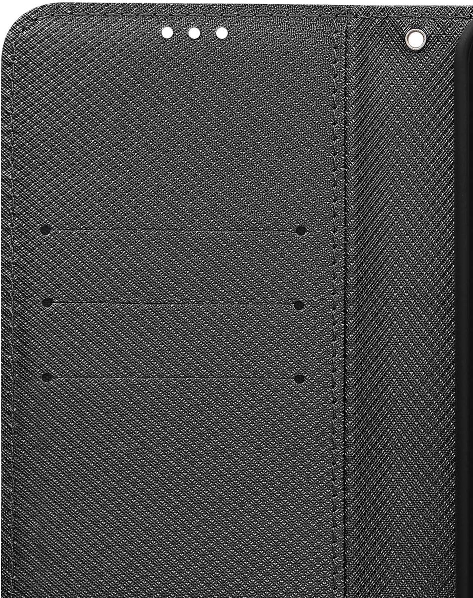 Avizar Foliohoes Geschikt voor Honor 200 Lite Kruiseffect met riem, Zwart