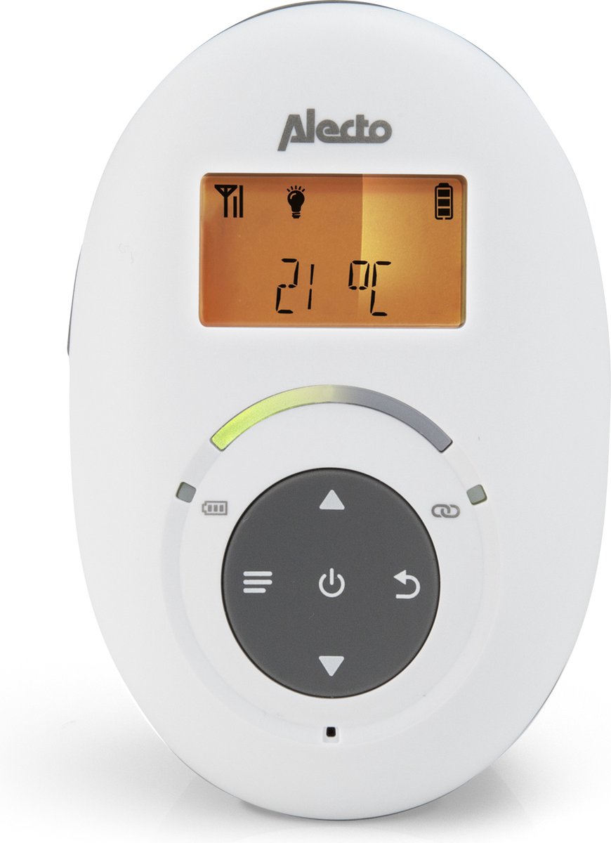 Afbeelding 2 van Alecto DBX-125 - Full Eco DECT Babyfoon met Display - Wit/Antraciet