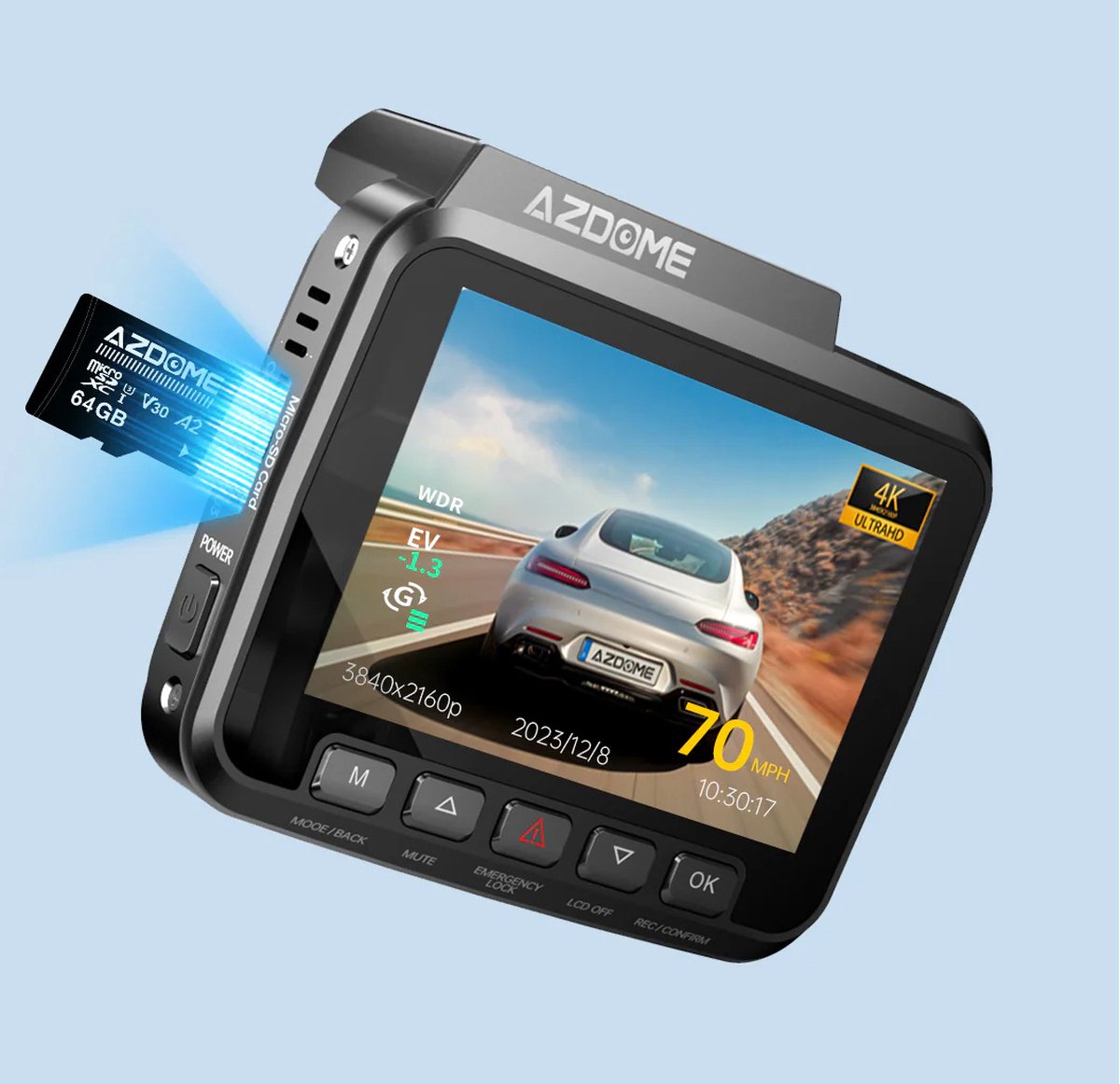 AZDome GS63H Pro 2CH - Voor- en achtercamera dashcam thumbnail 4