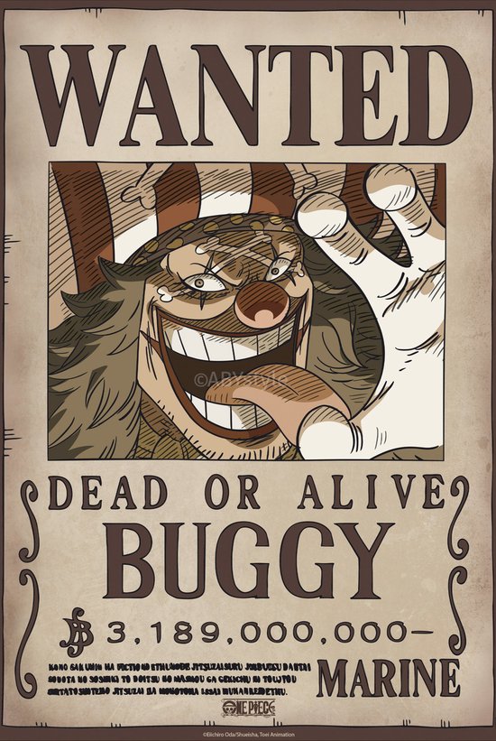 One Piece Poster Wanted Sanji Wano (61x91,5cm