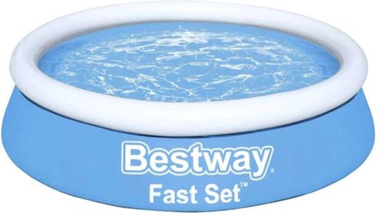 Bestway Kinderzwembad -  Ø 183 cm - Model 57392 - Opblaasbare Rand