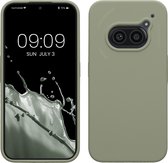 kwmobile telefoonhoesje geschikt voor Nothing Phone (2a) - Hoesje met siliconen coating - Smartphone case in grijsgroen