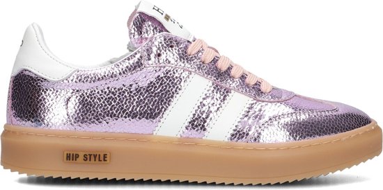 Hip H1711 Lage sneakers - Leren Sneaker - Meisjes - Roze - Maat 36