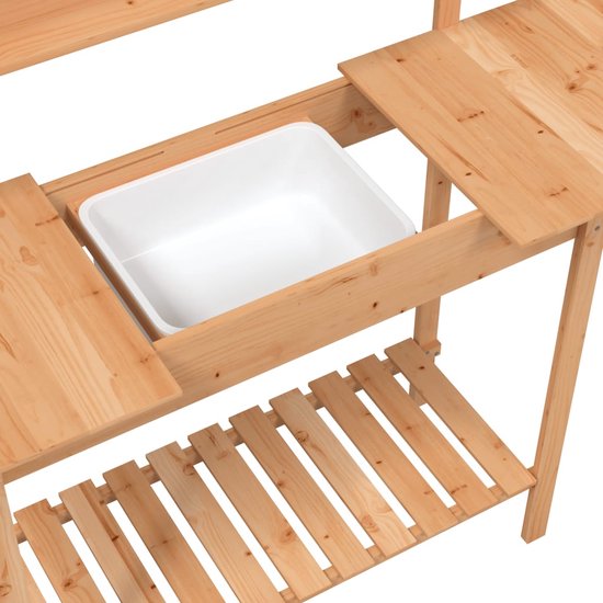 vidaXL-Oppottafel-met-spoelbak-147,5x44x139,5-cm-vurenhout-bruin