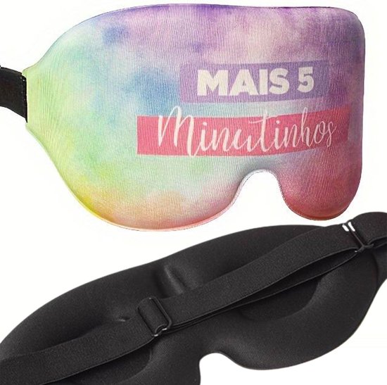 Slaapmasker voor vrouwen - Multicolor met Print - Luxe 3D Memory Foam - 100% Verduisterend - Verstelbaar - Luxe Hoofdband - Anti Druk - Lange Wimpers - Dames - Lichtgewicht - Oogmasker - Ademend - Zijslaper - Slaapmasker