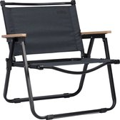 Bol.com Abbey Camp Opvouwbare Stoel - Laag model - Pisa-060 - Antraciet/Zwart aanbieding