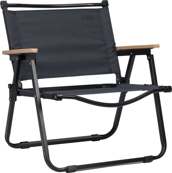 Abbey Camp Campingstoel Opvouwbaar - Laag - 54 x 54 x 60 cm - Grijs