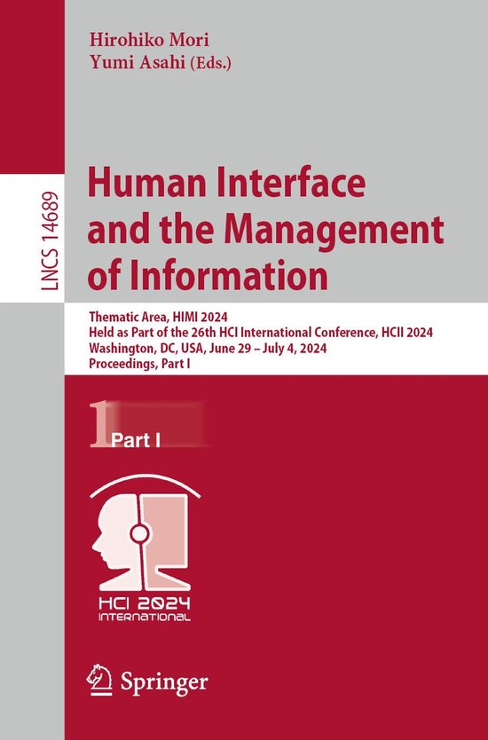 Springer Nature Proceedings Computer Science 1 - Human Inter ... - cover