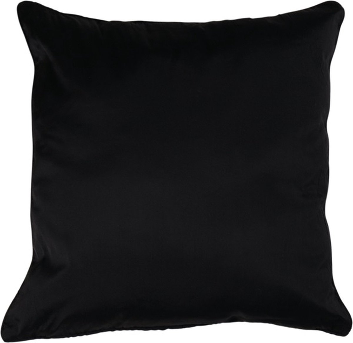 Linen & More Kussen Shanti T | 40 X 40 | Sierkussen Voor Woonkamer Of Slaapkamer Zwart