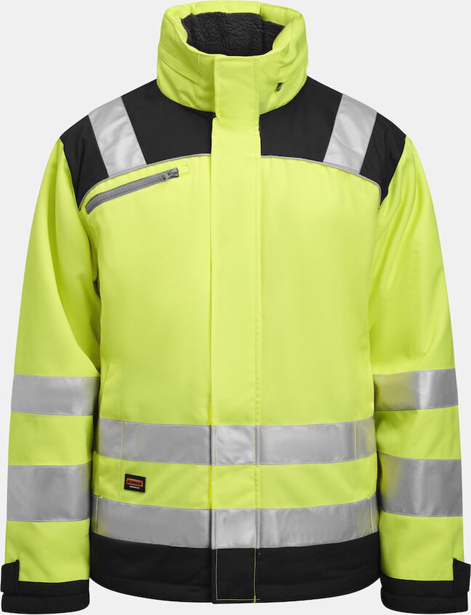 Jobman 1347 Hi-Vis Winter Jacket Star 65134707 Marineblauw