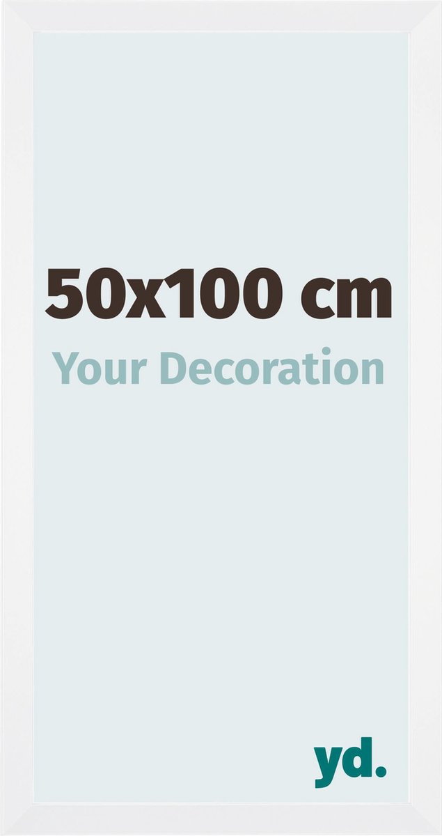 yd. Your Decoration - Fotolijst 50x100 cm - MDF - Wit Mat - Catania