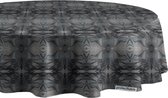 Protecttable - Rond Tafelzeil Marmer Zwart Ø138cm - Tafelkleed Afwasbaar - Kunststof