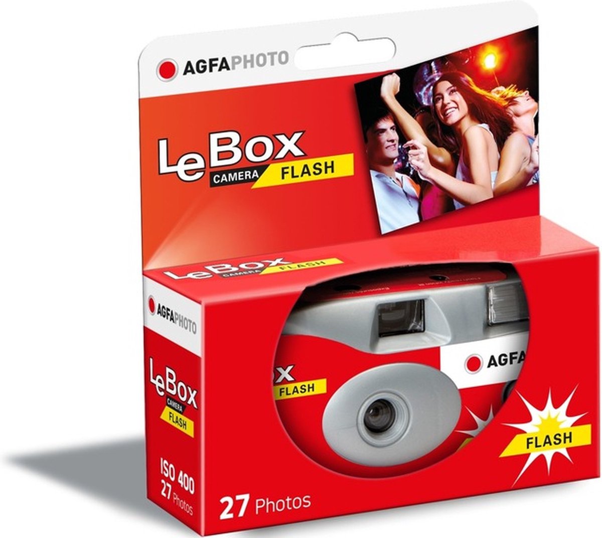 LeBox wegwerpcamera met flits voor 27 foto's van AgfaPhoto — cadeau in Elektronica - foto 2