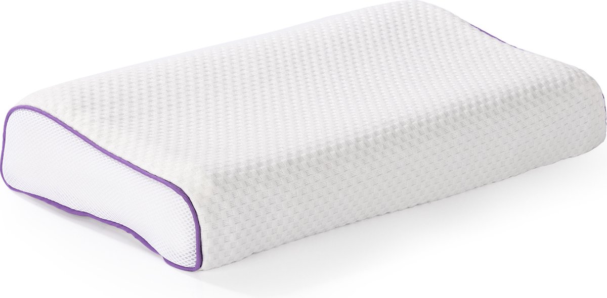 MAXXMEE Hoofdkussen Air Flow wit/paars