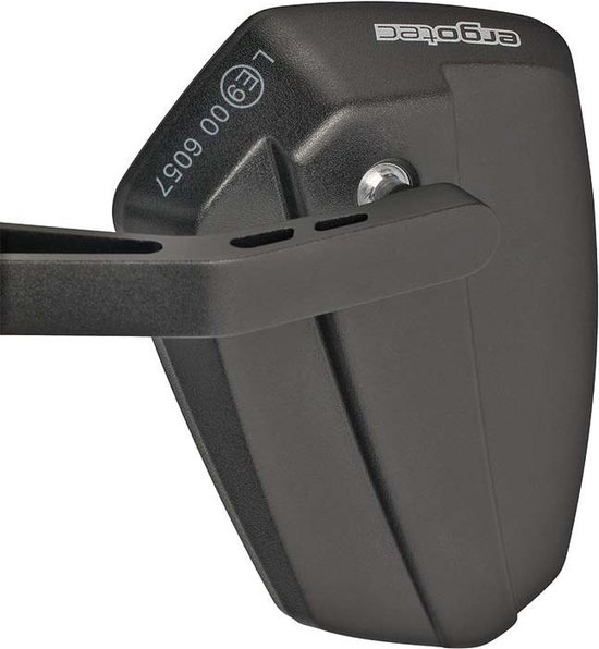 Spiegel Ergotec M-77 korte arm 120 x 80-55 mm aluminium - zwart gezandstraald (K approved) van Humpert — afbeelding 5