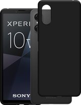 Cazy Hoesje geschikt voor Sony Xperia 10 VI Hoesje Siliconen - Flexibele Case - Zwart