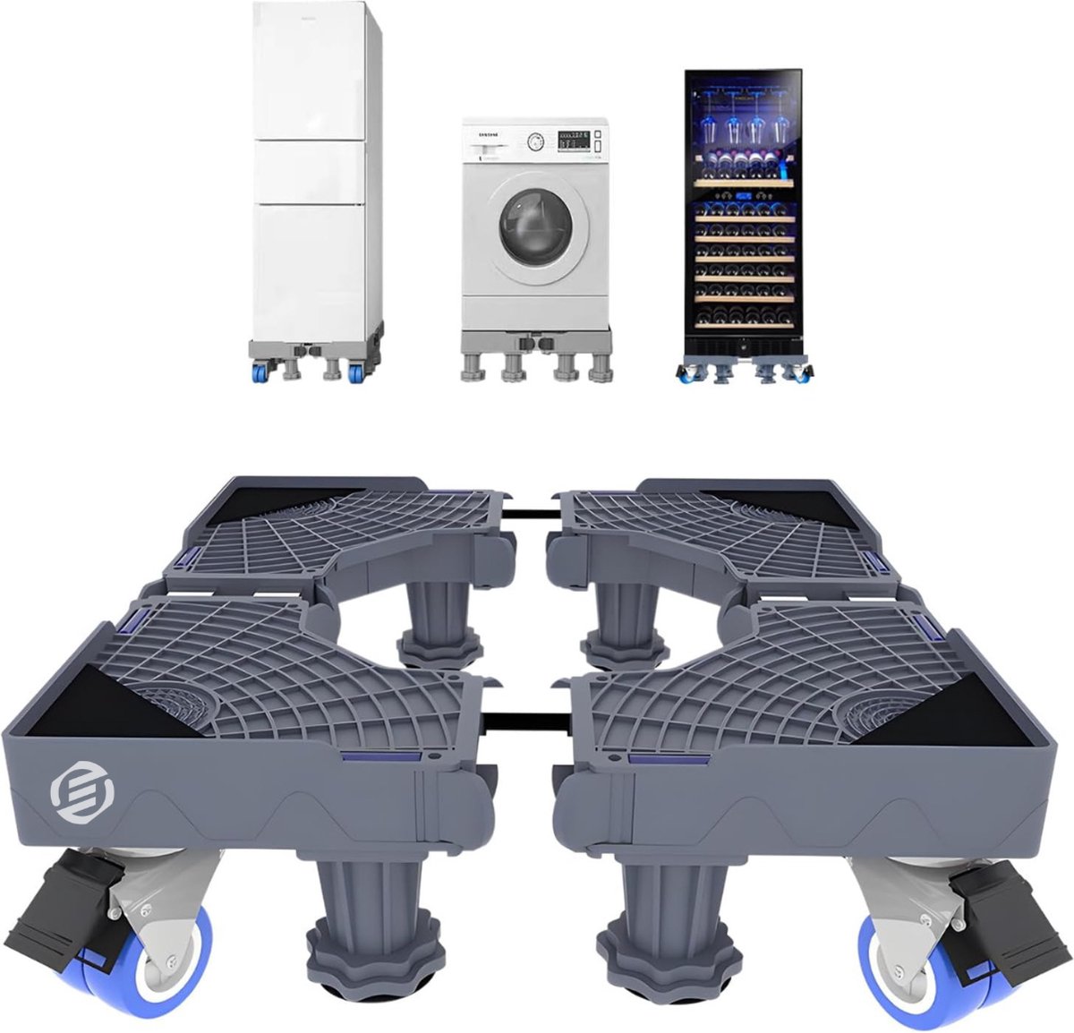 Equivera Wasmachine Verhoger - Wasmachine Sokkel - Wasmachine opbouwmeubel - Wasmachine Kast - Wasmachine Ombouw - Wasmachine Meubel