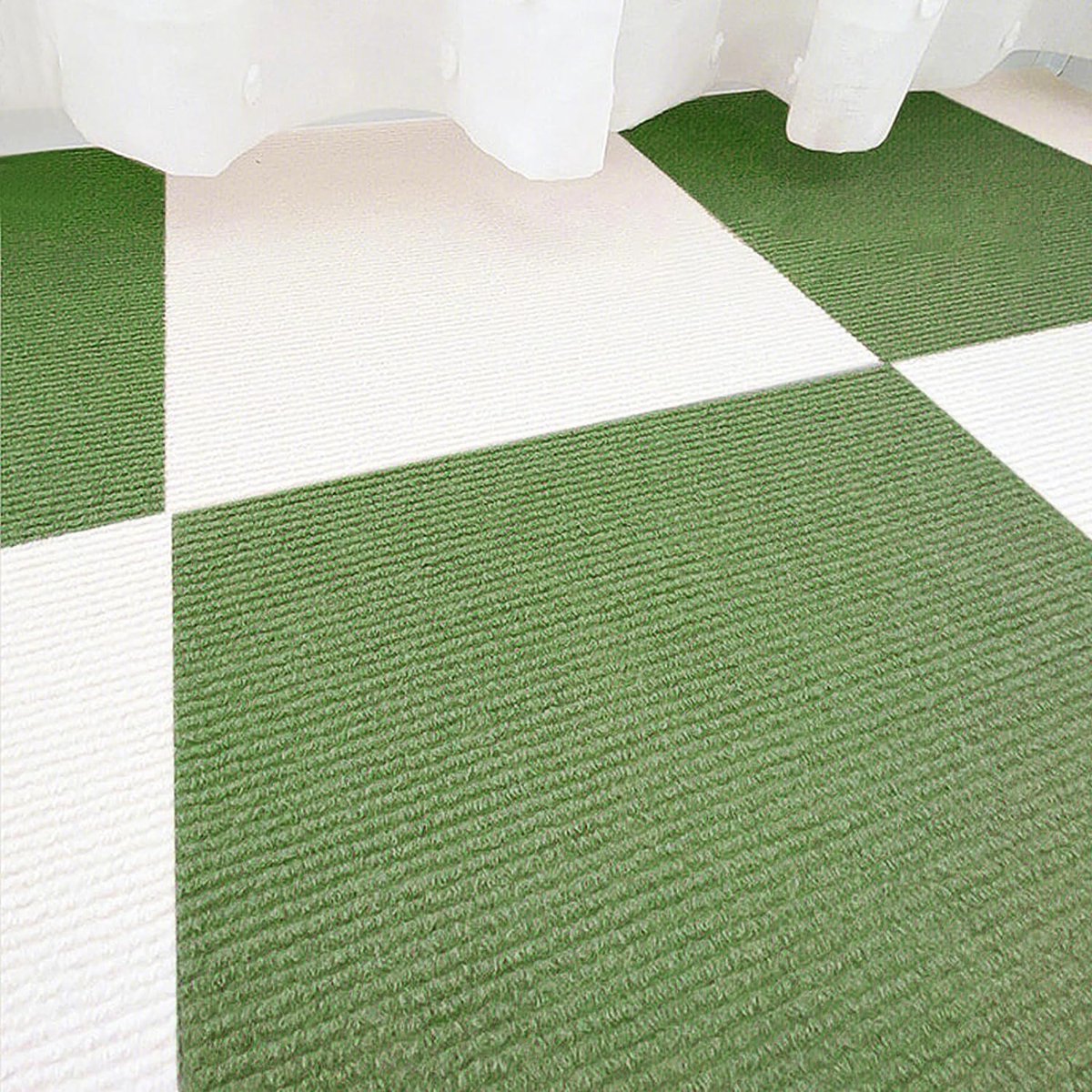 20 stuks zelfklevende tapijttegels, vloerbedekking tapijt 30 x 30 cm, tapijt om te knippen, zelfklevende tapijttegels, antislip, wasbare tapijttegels zijn slijtvast