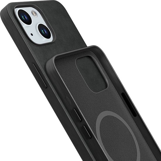 Coque de téléphone noire 3mk HARDY MagFabric pour Apple iPhone 15