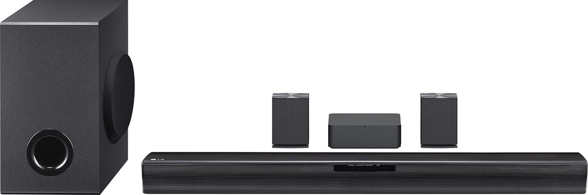 LG SQC4R soundbar - Draadloze subwoofer en achterspeakers - 4.1 - 220W - Dolby Digital - Bluetooth - Zwart - LG - €199,00