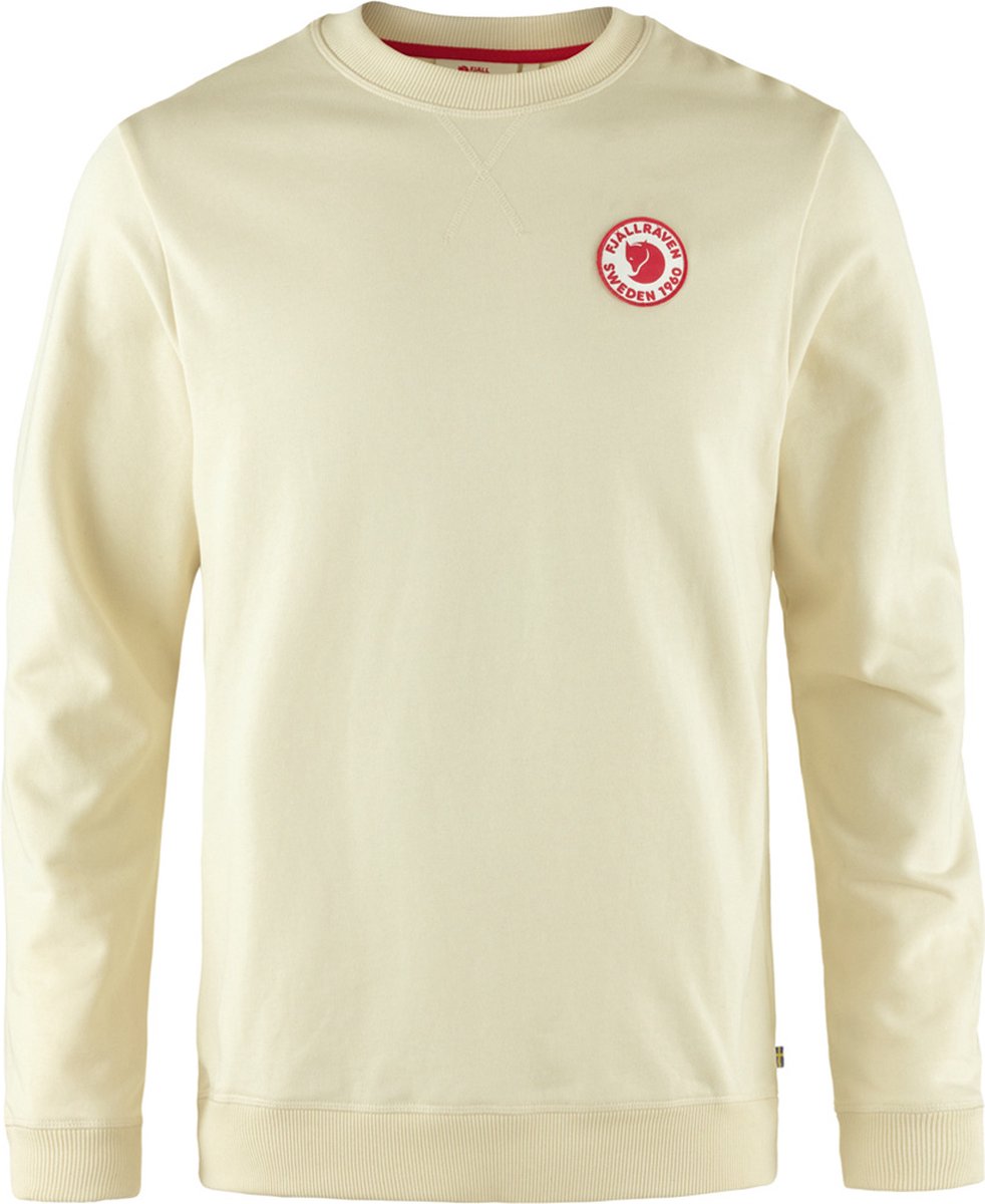 Fjallraven 1960 Logo Badge Trui Heren Chalk M Wit