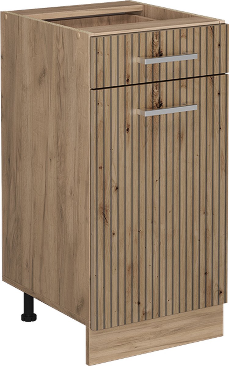 Vicco R-Line Keukenonderkast – 40 cm zonder werkblad Artisanaal eiken Artisanaal eiken/Goudkleurig Eiken