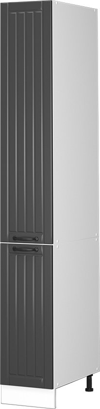 Vicco Armoire à pharmacie Fame- Line, Maison de campagne anthracite/ Wit, 30 cm