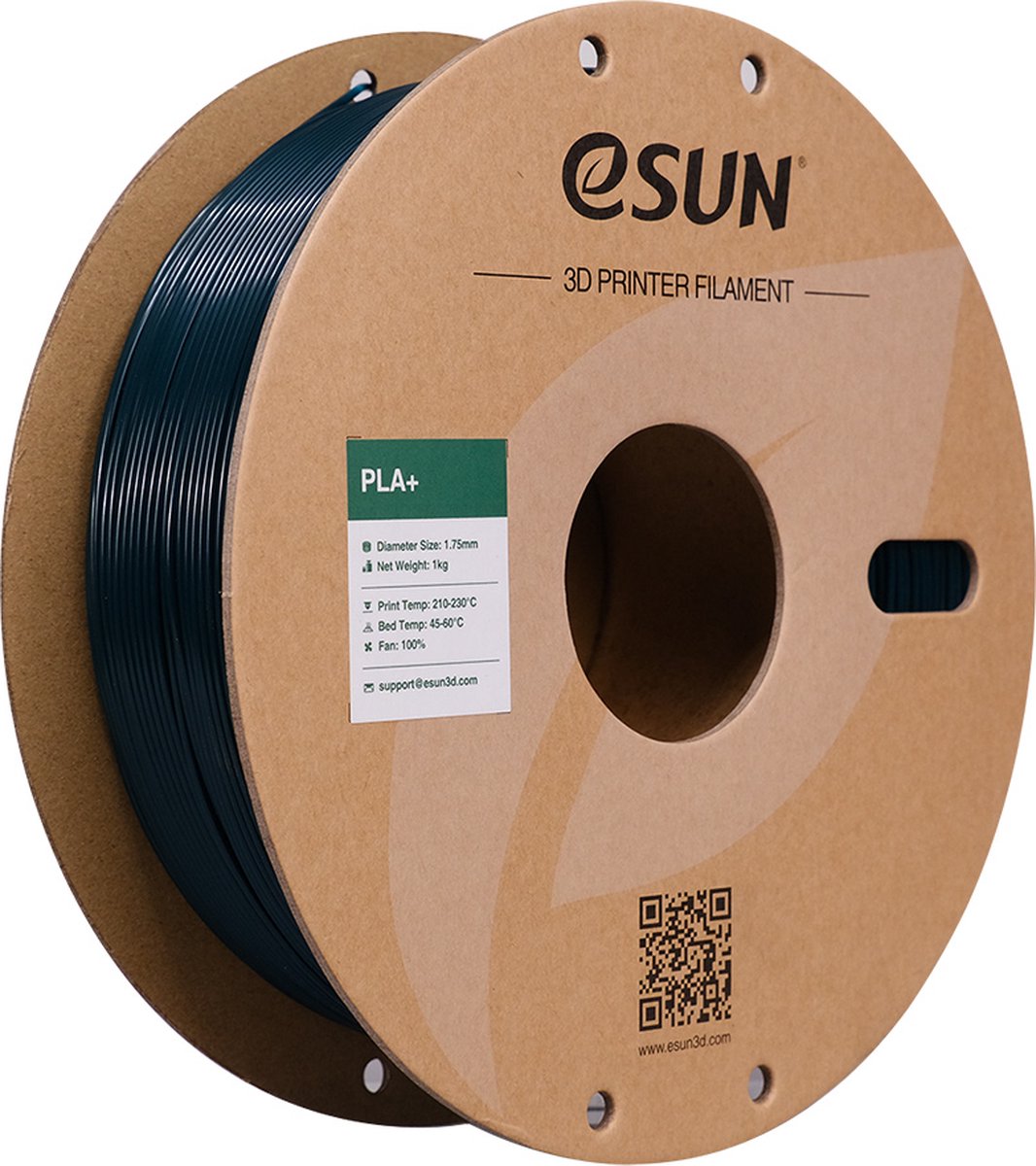 eSun PLA+ Groen / Green 1 kg - 1.75mm - 3D printer filament