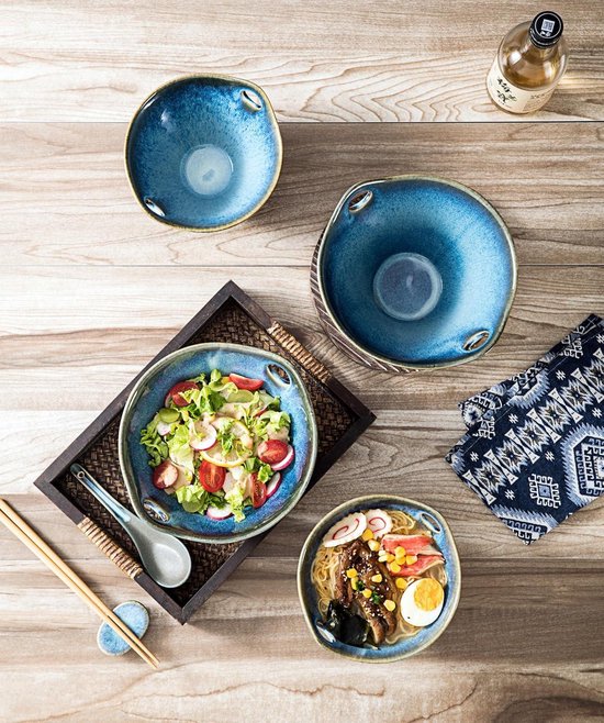 Bols À Ramen En Céramique, Bols À Ramen Japonais En Céramique Avec