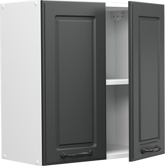 Glazen keukenkast R-Line Rood 60 cm J-vorm Vicco | Rood | Glazen