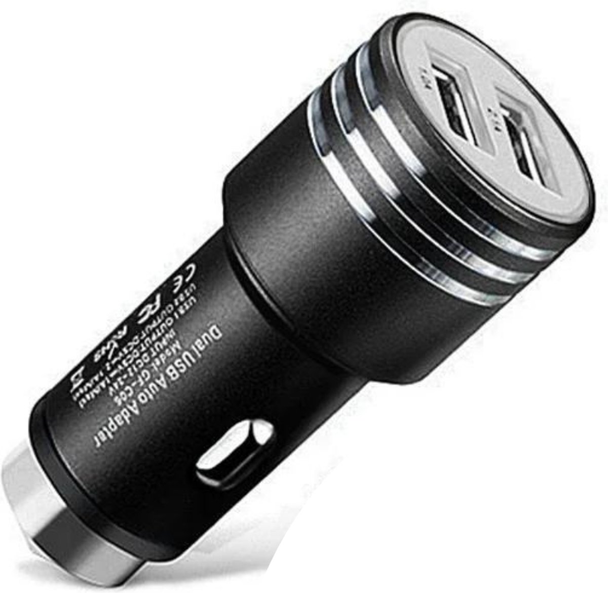 Goedkoopste Autolader USB - USB autolader 2 poorten - Auto lader - Auto oplader USB - Zwart