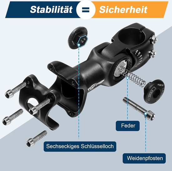 Ergotec Stuur 'Moon Cruiser' Reikwijdte 610mm aluminium 31,8mm - The Bike Store