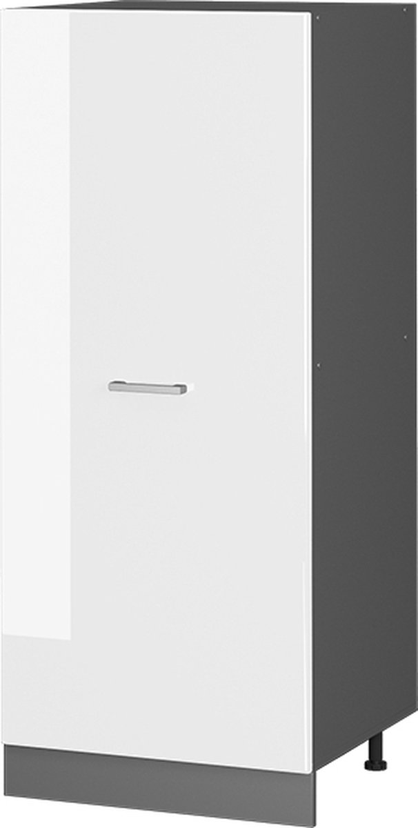 Vicco R-Line Hoge kast – 60 cm Wit Hoogglans Wit Hoogglans/Antraciet