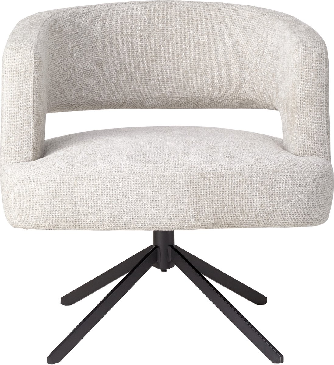 PTMD Eetkamerstoel Baldr - Beige - 74.4x72x76cm