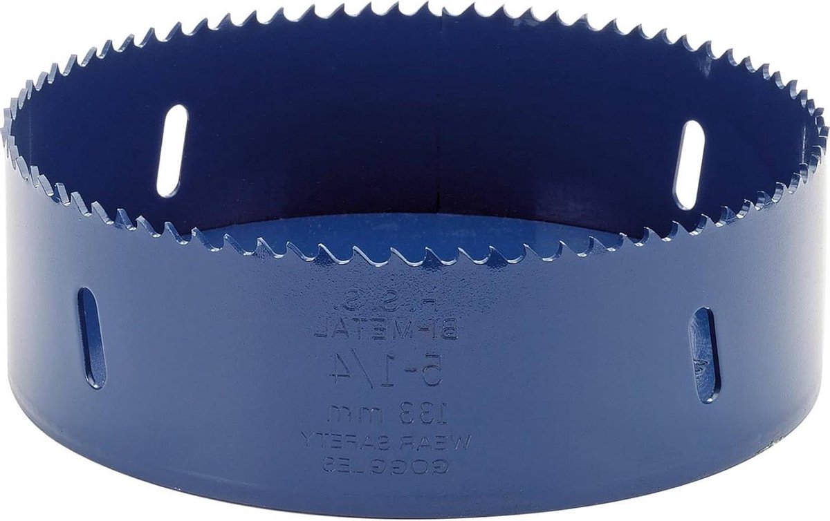 Expert HSS Bimetaal gatenzaag blauw 133 mm professioneel gereedschap