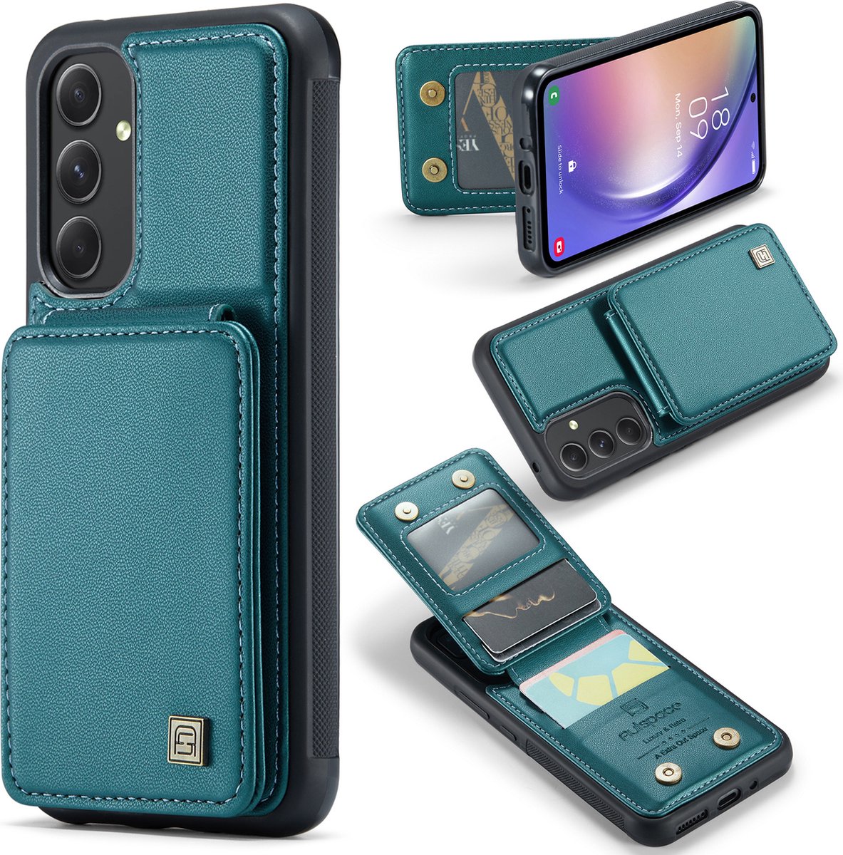 Portemonnee Backcover met RFID-bescherming voor Galaxy S23 FE _ Groen