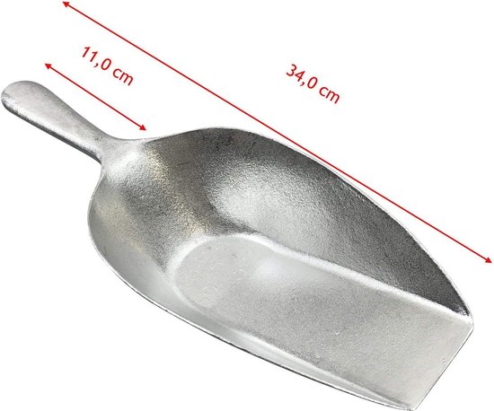 Meelschep, voederschep, kunststof ijsschep, handschep, strooischep voor granen, keukens, buffetten, feesten, noten, specerijen, Candy Bar accessoires, set van 3 stuks