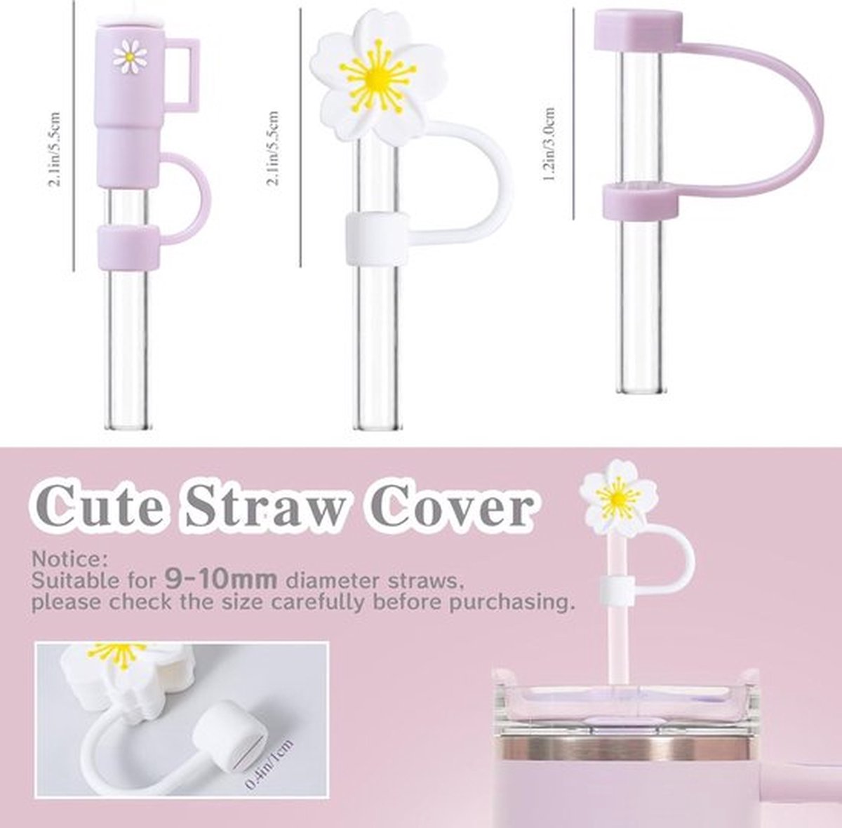 Ensemble De 4 Bouchons Anti-fuites En Silicone Pour Gobelet