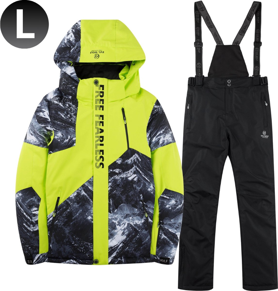 Bovista Skipak - SkiBroek - Skijas - Ski Suit - Wintersport - Heren - 2-Delig - Groen - Maat XL