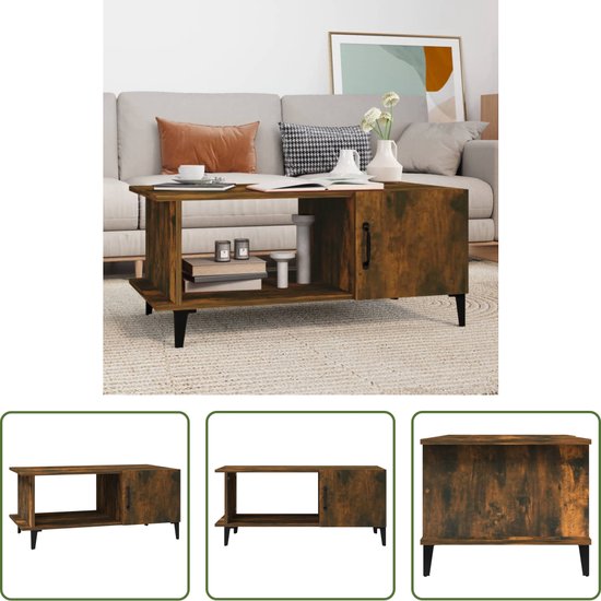 Oskar salontafel 41 x 41 cm in de kleur Naturel - Henders & Hazel