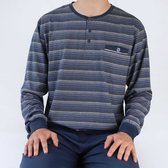 Paul Hopkins Heren Pyjama - 100% katoen - Blauw - Maat L