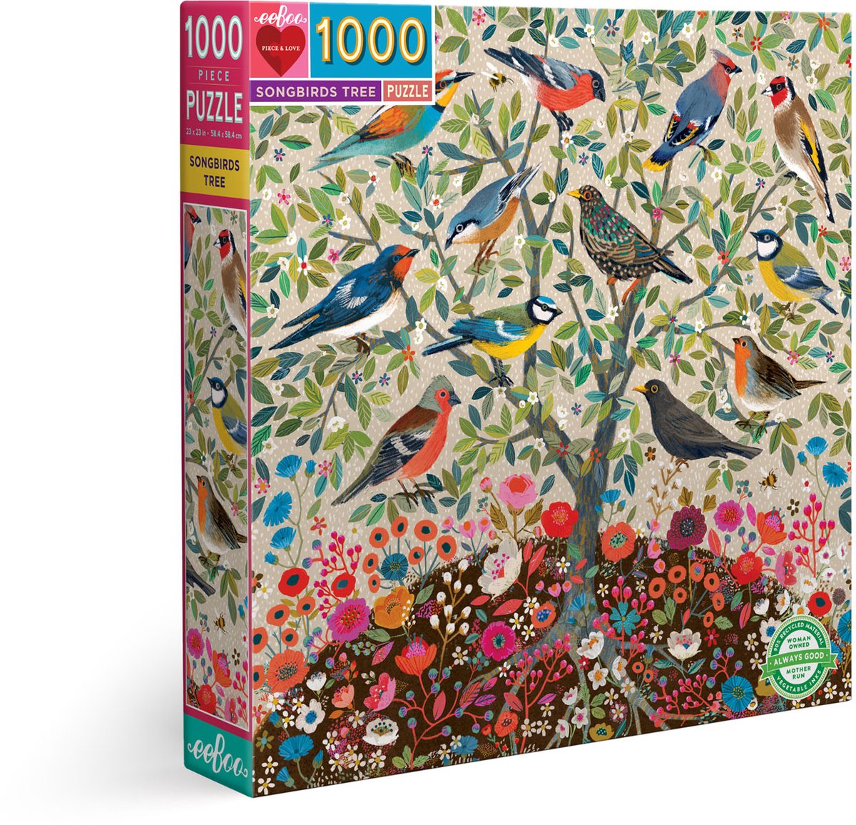 eeBoo zangvogels boom (1000)