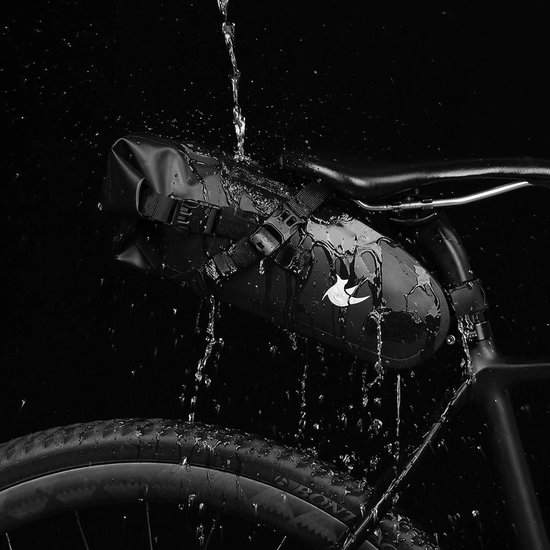 Fietszadeltas, 10L Waterdichte Fiets Onder Zadeltas Bagagedrager Quick Release, Fietszadeltas Sportzadeltas, Fietsstaarttas Opbergtas voor MBT of Racefietszadel
